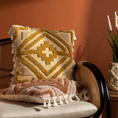 Orange lumbar fashion throw pillows